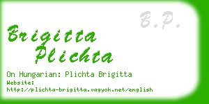 brigitta plichta business card